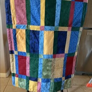 Baby quilt. Handmade unused quilt for baby or lap throw. Cotton and polyester.
